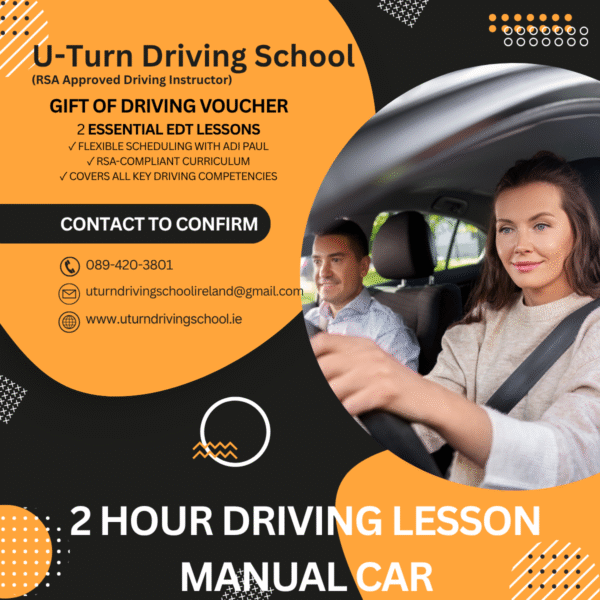 UTurn driving school manual car driving lesson two hour manaual car